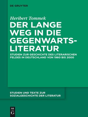 cover image of Der lange Weg in die Gegenwartsliteratur